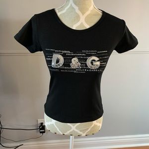 Black Short Sleeve Top